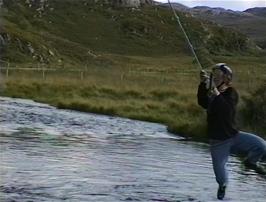 Jon Burgess tries his luck on the rope swing near Kerrysdale